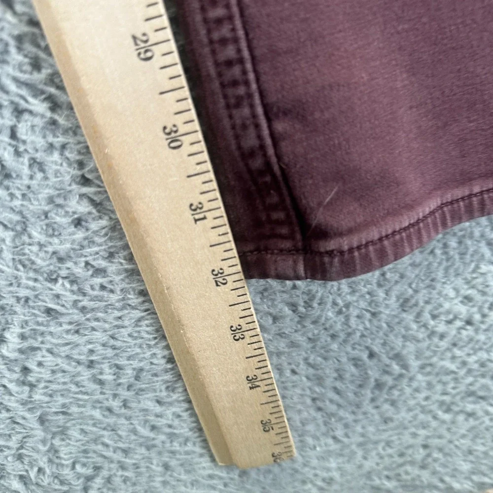 Banana Republic Traveler Jeans Mens 34x32 Red Cotton Denim Straight Slim Stretch